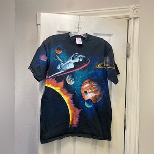 Vintage 1990s Space Columbia Rocket Ship Tshirt M